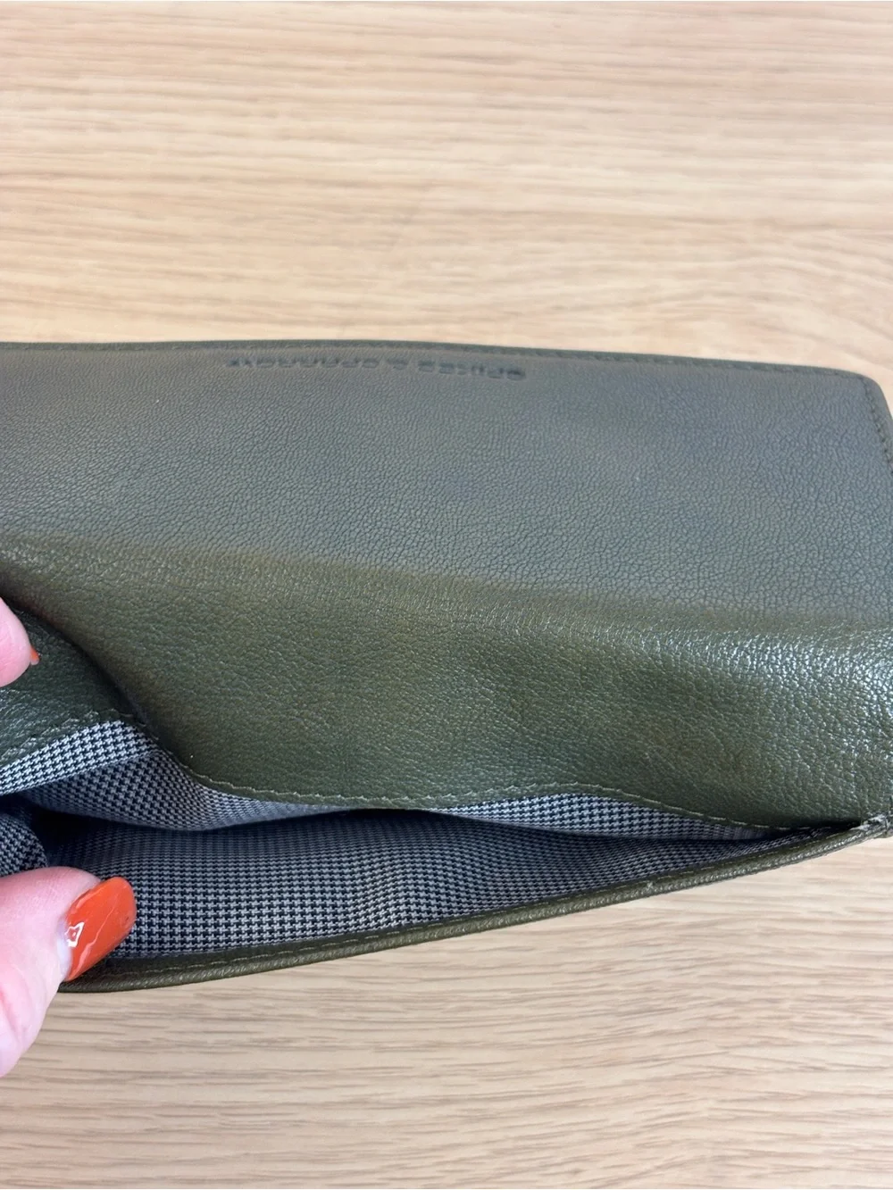 Spikes & Sparrow‎ High Quality Green Leather Wallet